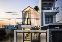 Mẫu nhà phố hiện đại cho gia đình trẻ 2024.