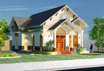 Mẫu nhà cấp 4 hiện đại chi phí thấp tại TDCONS