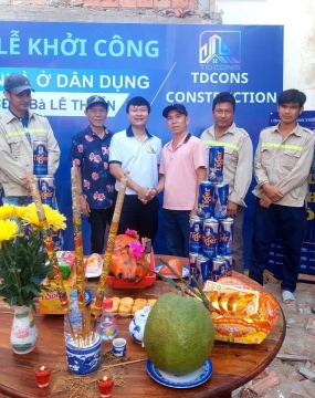 XÂY NHÀ TRỌN GÓI BÁC ẨN THỦ ĐỨC( thép sàn trệt )