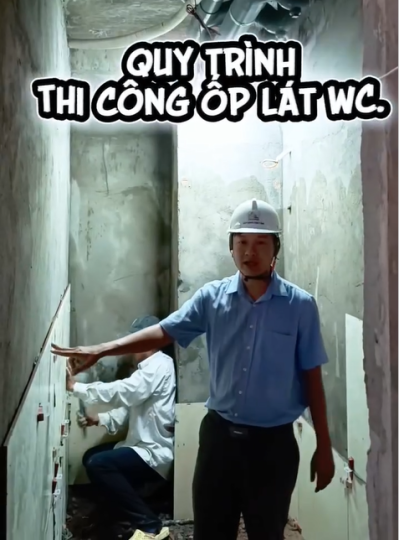 Công tác thi công ốp lát WC (TP Thủ Đức)