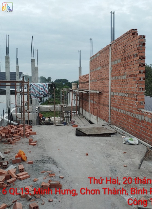 Gia đình Chị Thu ( Xây tường bao 200mm)